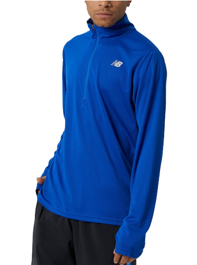 Takki New Balance 5K Half-Zip Jacket Tummansininen | mt21214-try