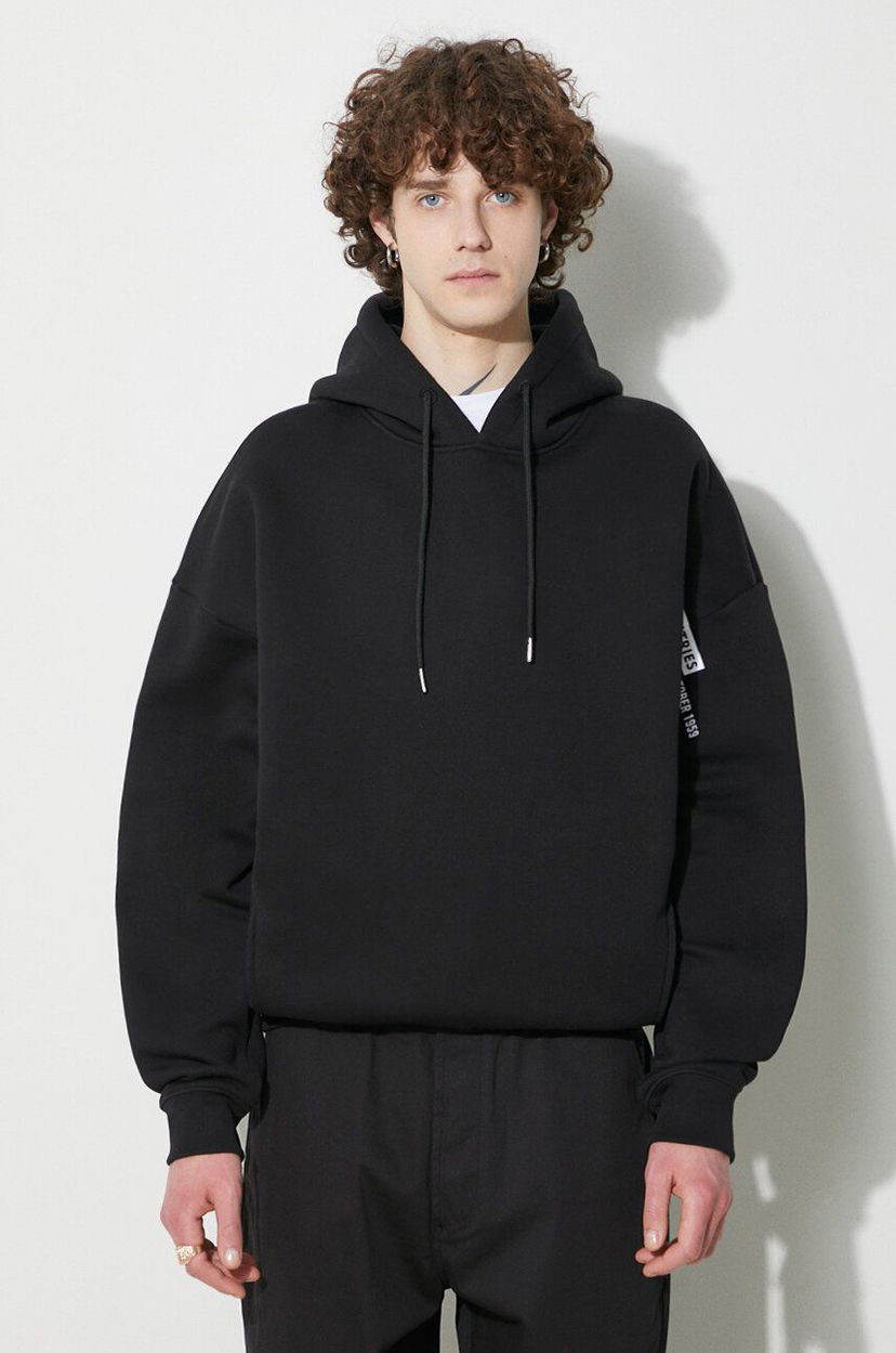 Huppari Alpha Industries Logo Hoody With Print Musta | 146340.