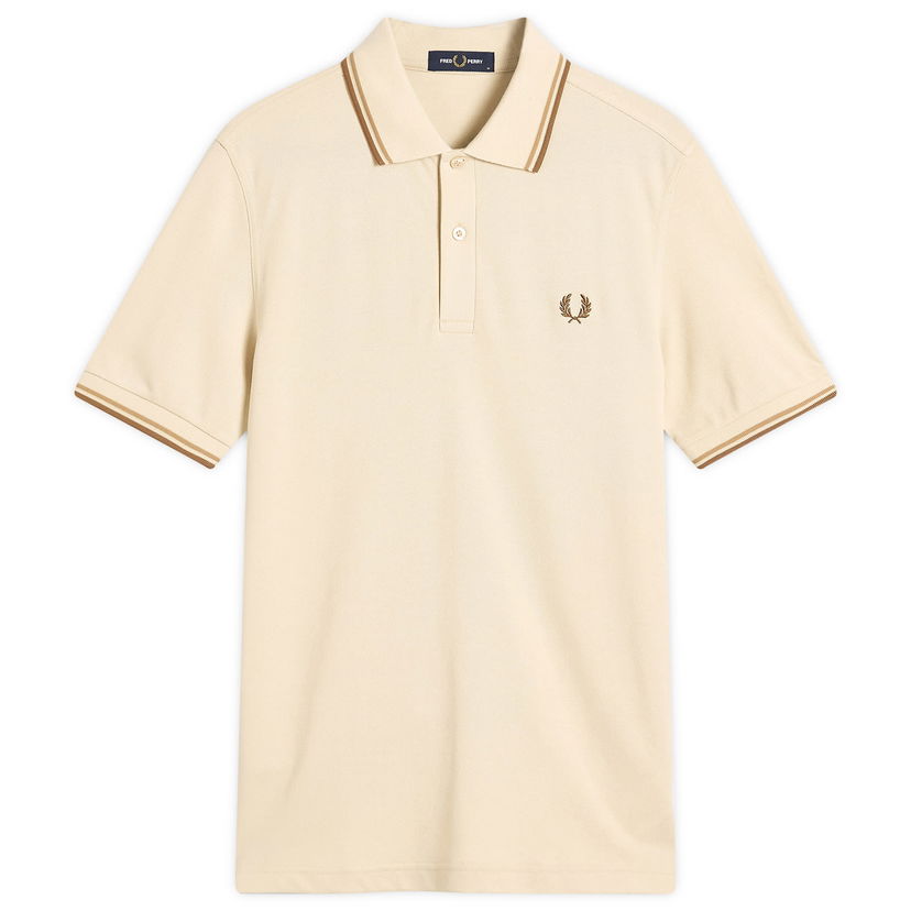 Poolopaita Fred Perry Fred Perry Twin Tipped Polo Shirt, Size Large Beige | M3600-Z53