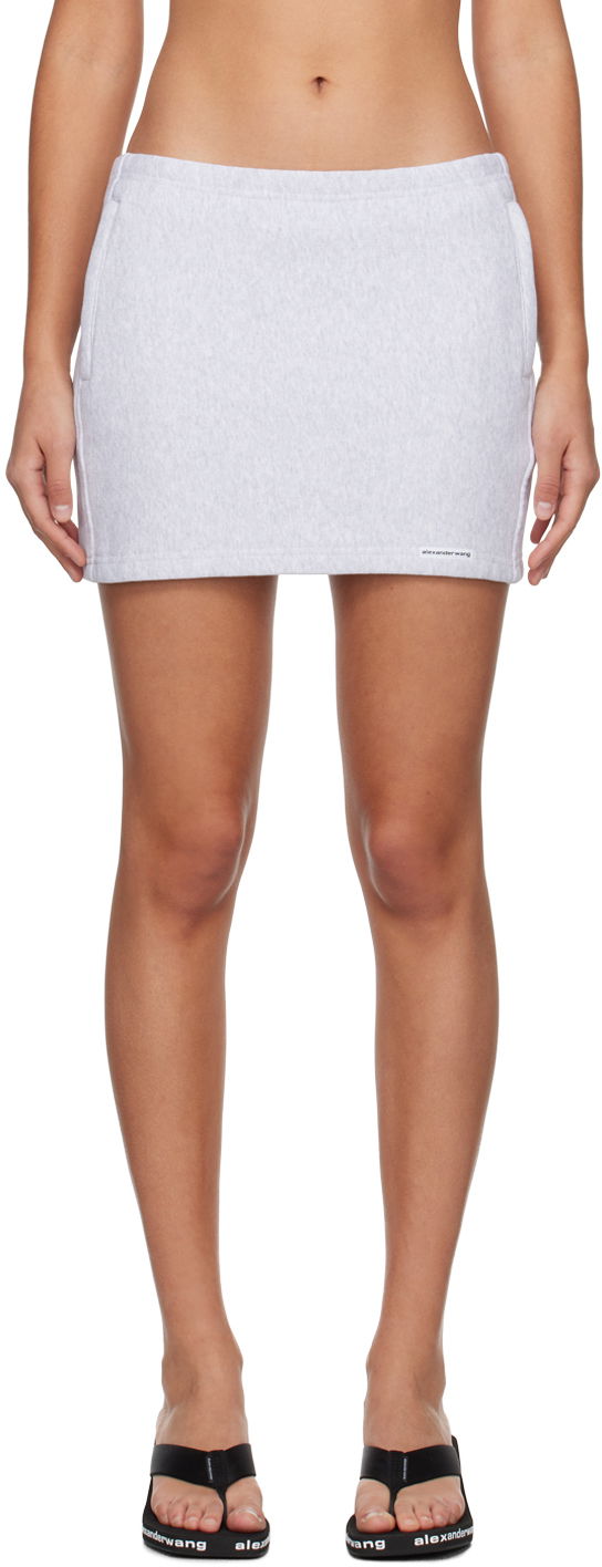 Hame Alexander Wang Wang Zip Miniskirt Harmaa | 4CC1245056
