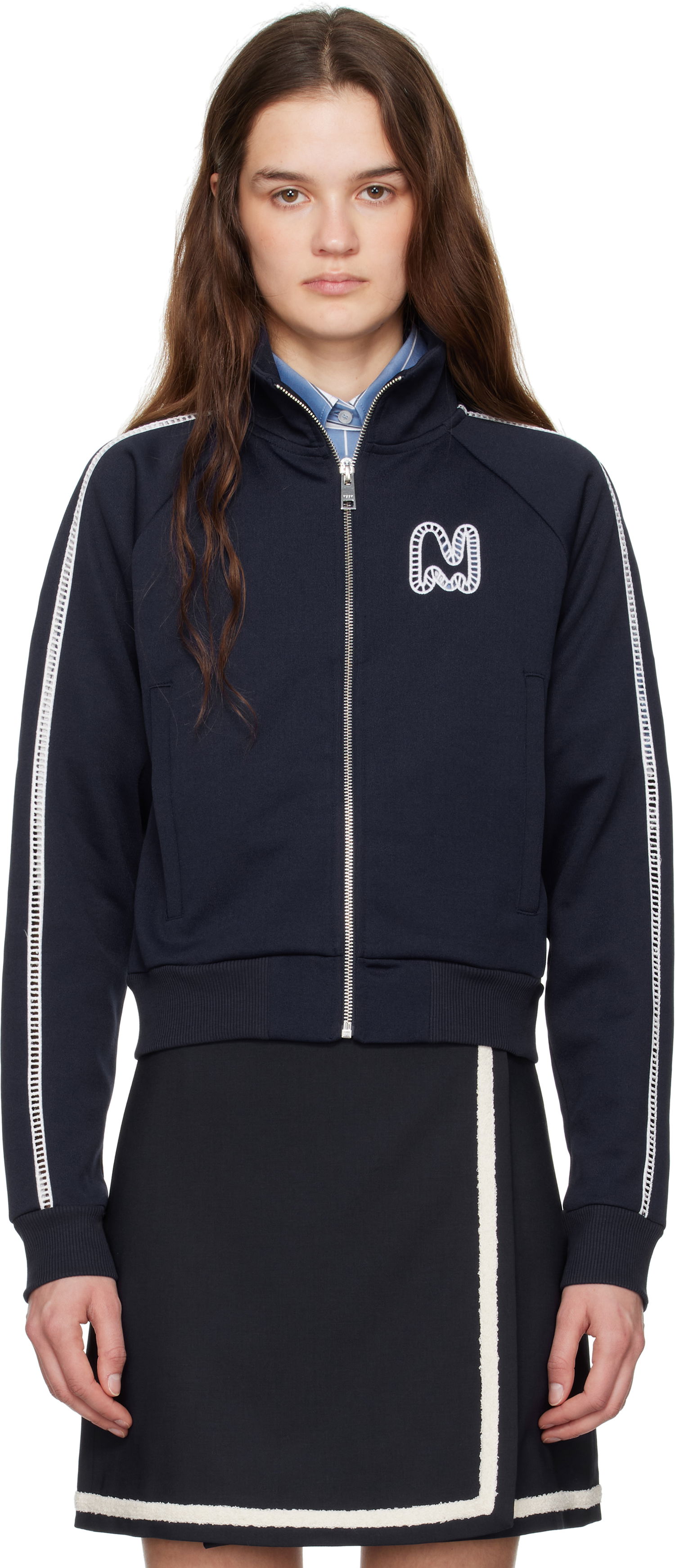 Villapaita MSGM MSGM Logo Track Jacket Tummansininen | 3841MDM136 257267, 0