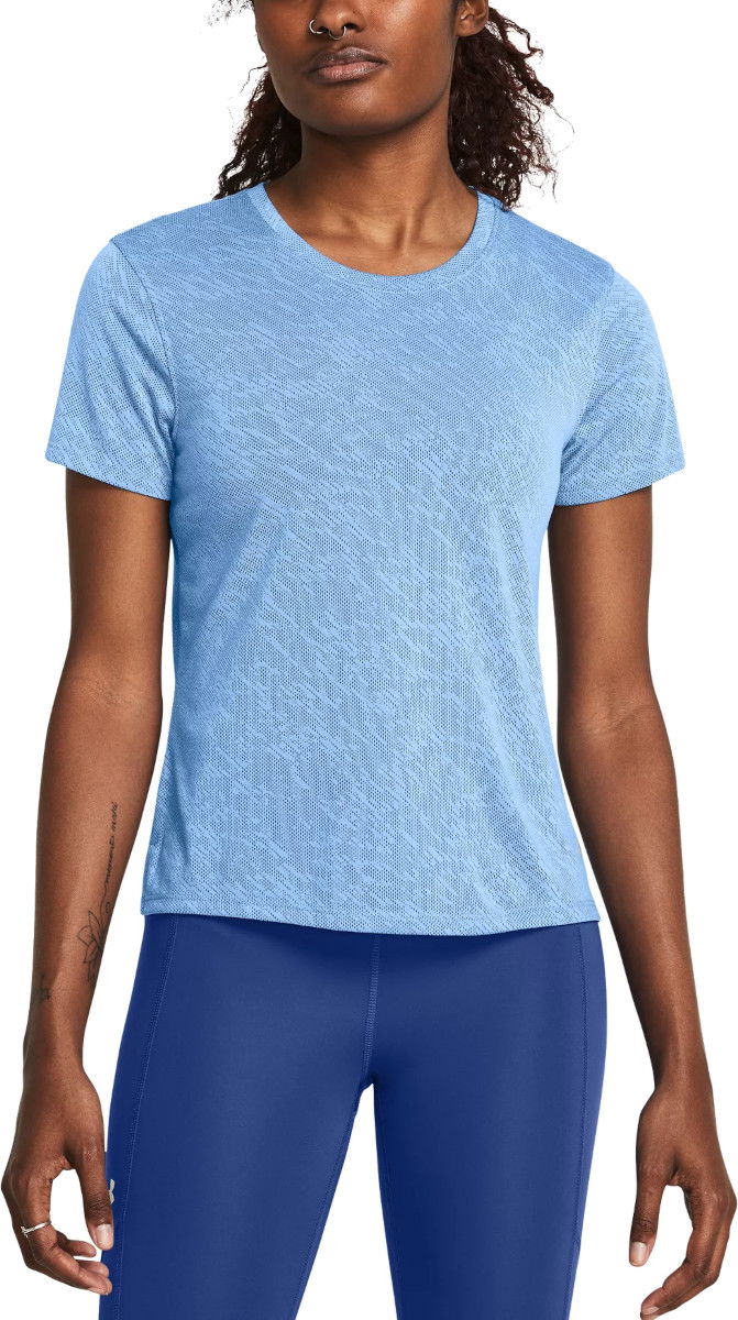 T-paita Under Armour UA Launch Camo Shortsleeve Sininen | 1386337-465
