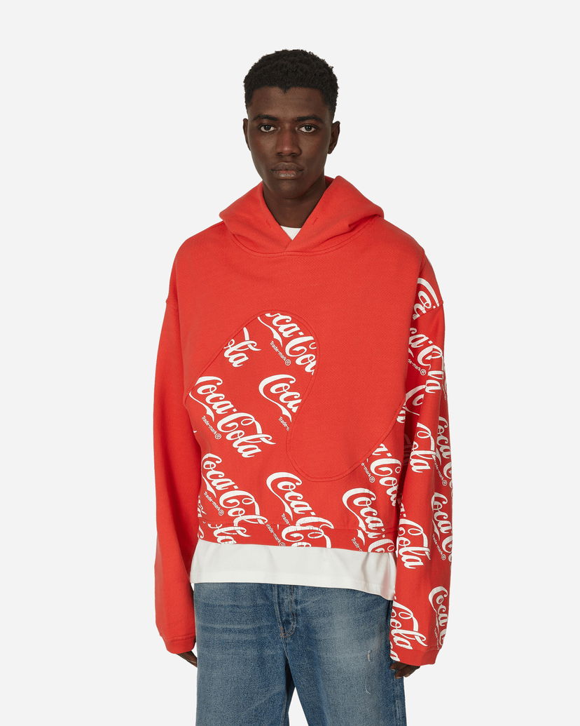 Huppari ERL Swirl Hooded Sweatshirt Punainen | ERL08T024 1
