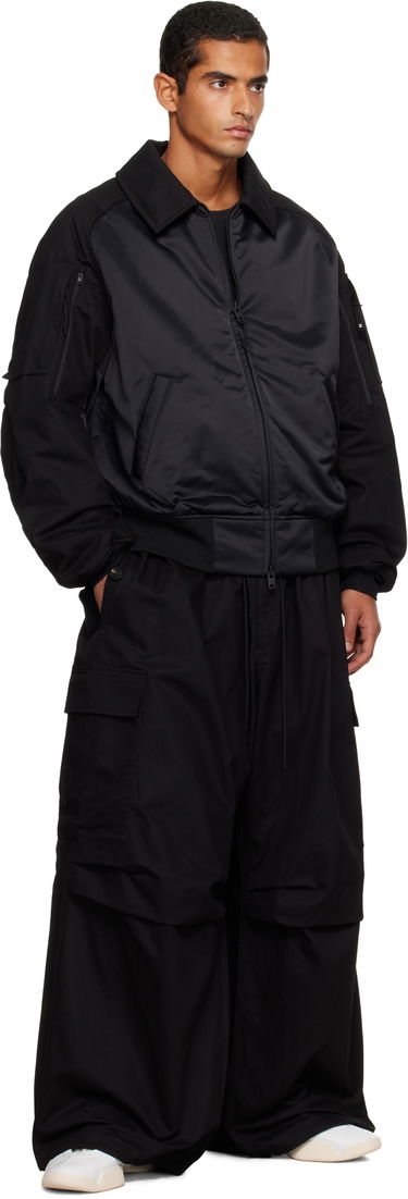 Bomber-takki Y-3 Y-3 UT Twill Bomber Jacket Musta | JY4554, 3