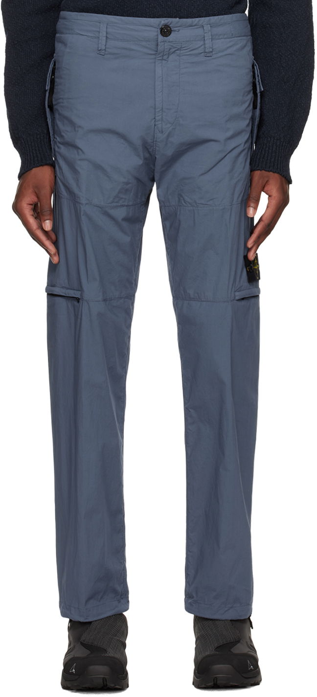 Housut Stone Island Patch Trousers Tummansininen | 801532403