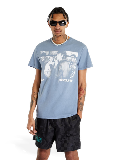 T-paita Pleasures Movin' On T-Shirt Sininen | P23SP032 SLATE