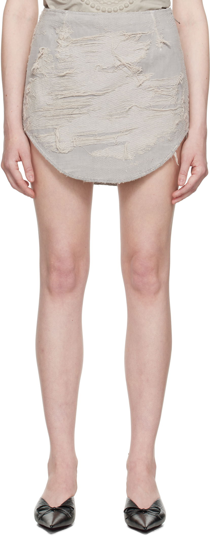 Hame Diesel Diesel De-Ada-Fsg Denim Miniskirt Harmaa | A19196 007AJ