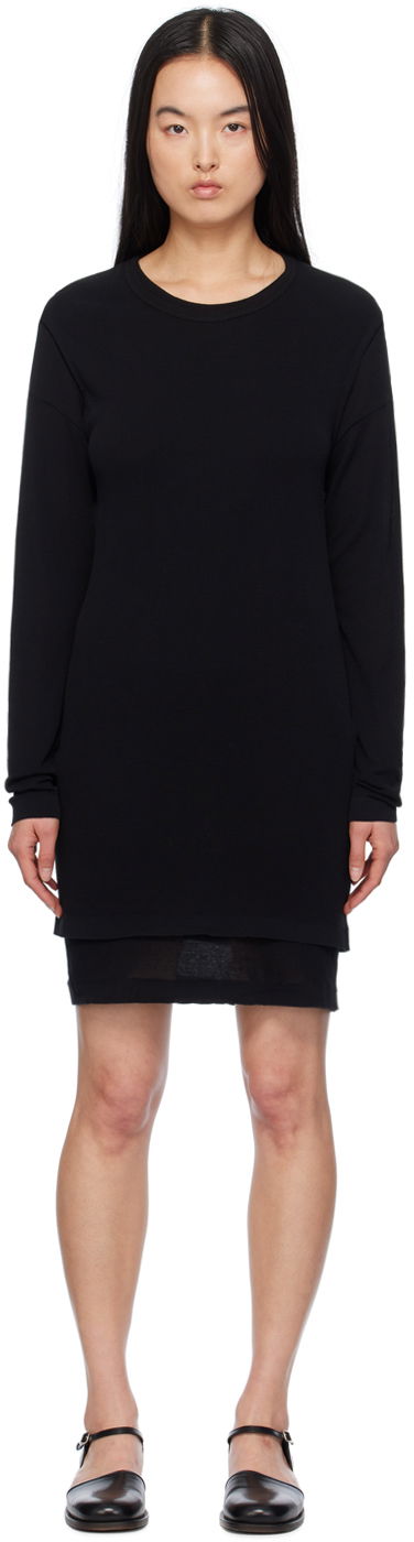 Mekko LEMAIRE Double Layer Minidress Musta | DR1066 LK1016