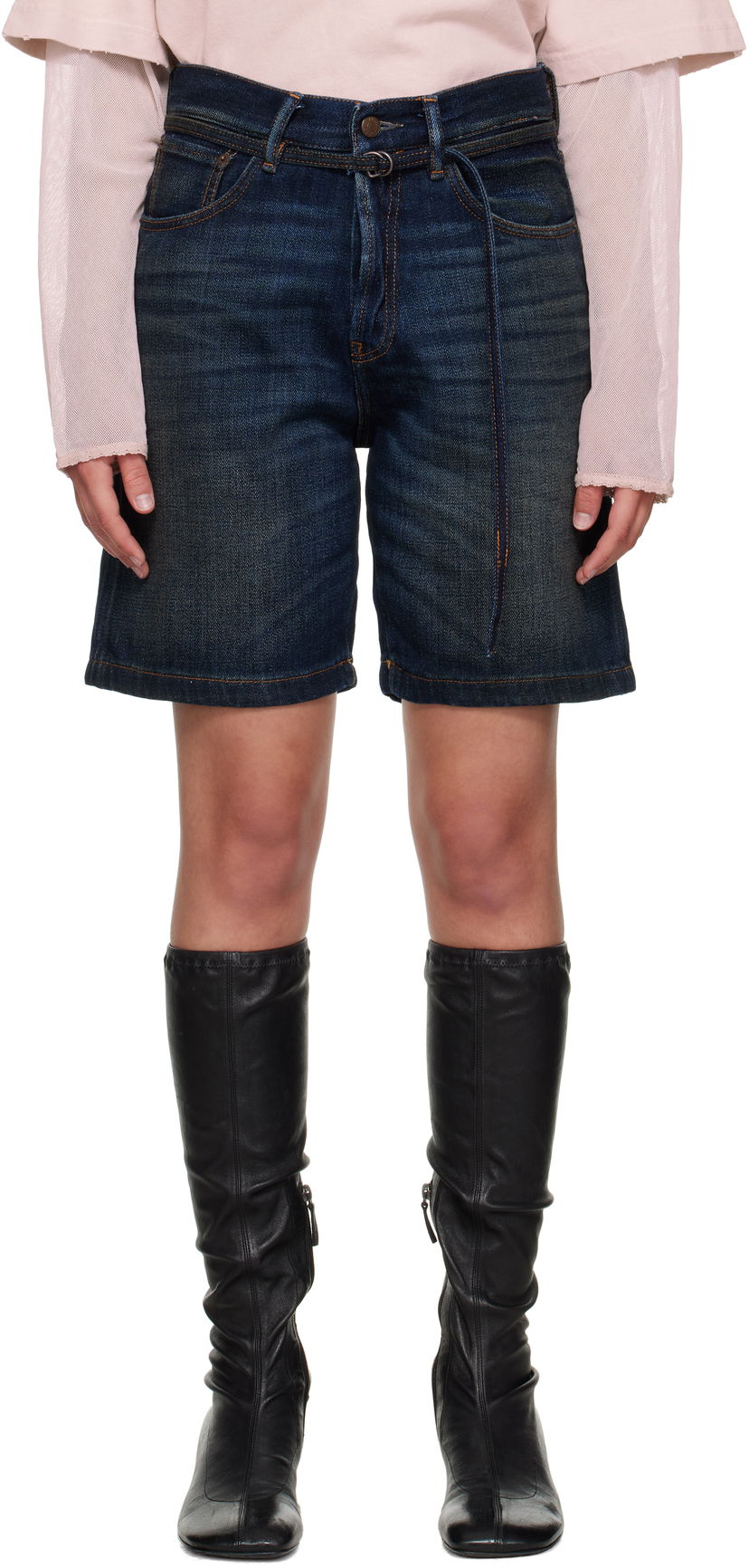 Shortsit Acne Studios Acne Studios Loose Fit Denim Shorts Sininen | CE0067-