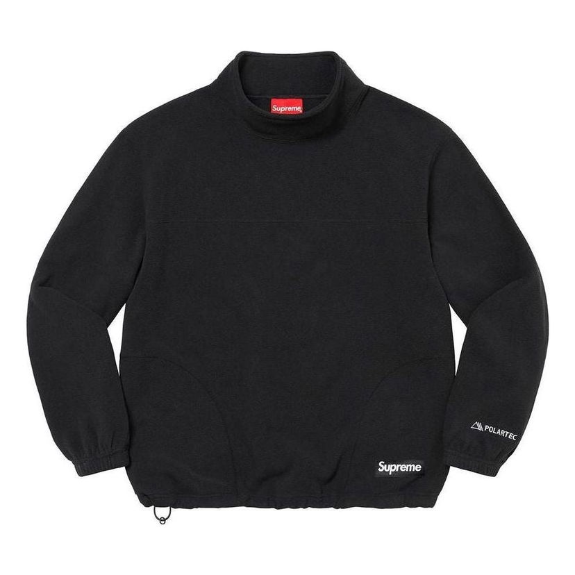 Villapaita Supreme Polartec Mock Neck Pullover Musta | SUP-FW22-817