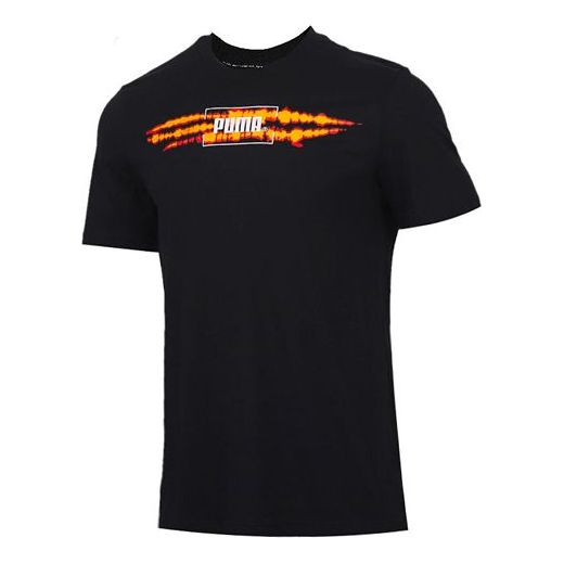 T-paita Puma Printed Sports Short Sleeve T-Shirt Musta | 599427-51