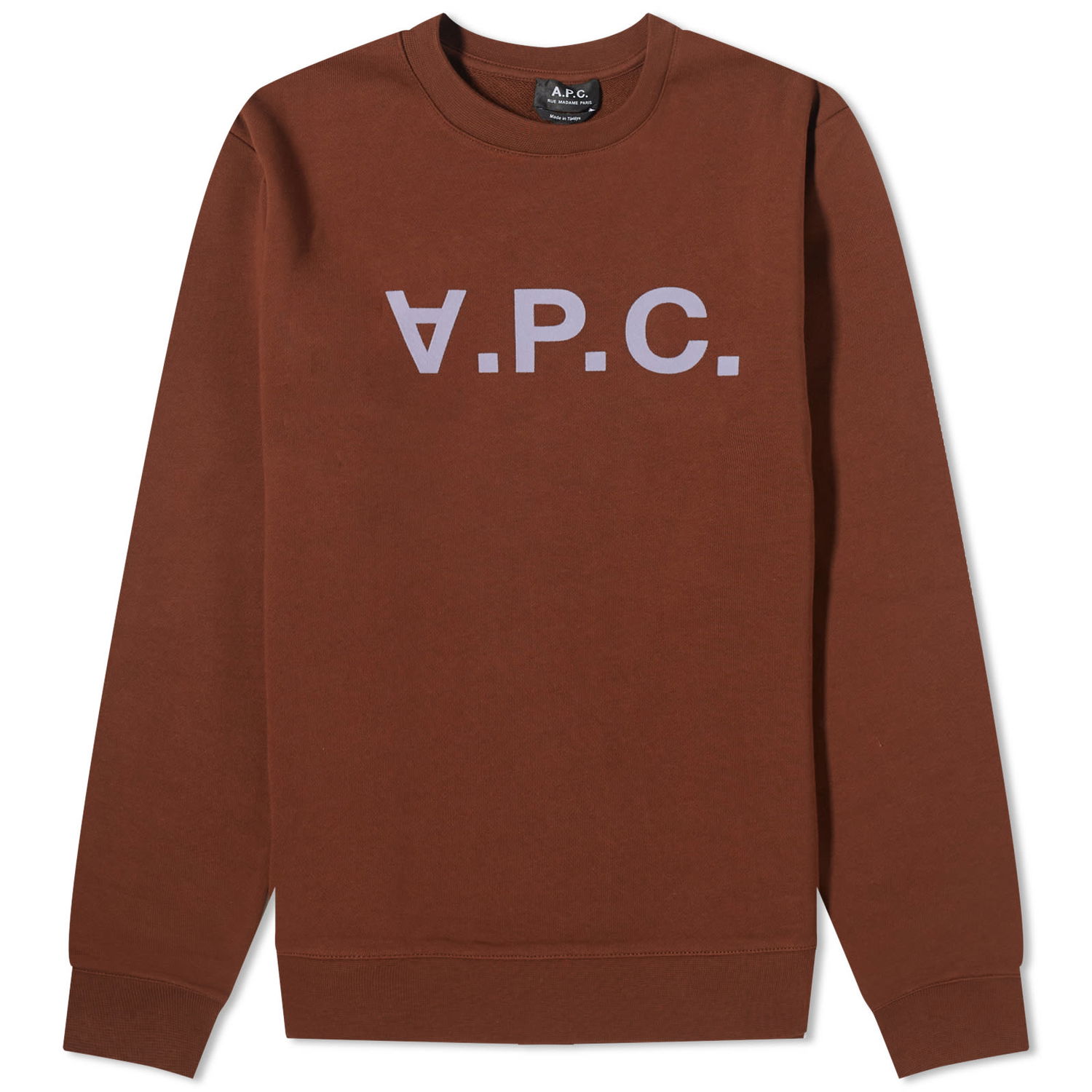 Villapaita A.P.C. VPC Logo Crewneck Ruskea | COFAX-H27378-CAJ, 0