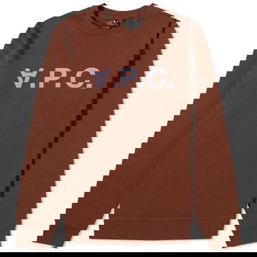 Villapaita A.P.C. VPC Logo Crewneck Ruskea | COFAX-H27378-CAJ, 0