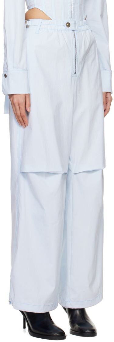 Housut Dion Lee Flight Zippered Wide-Leg Trousers Sininen | C2187PS24, 1