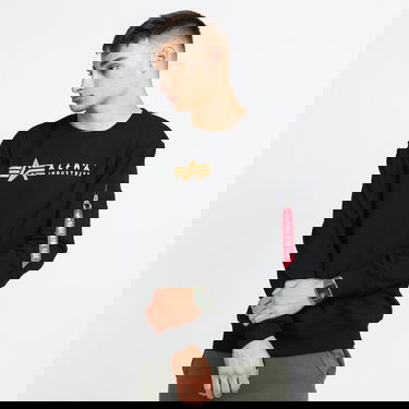 Villapaita Alpha Industries Alpha Label Sweater Musta | 118312 03, 0