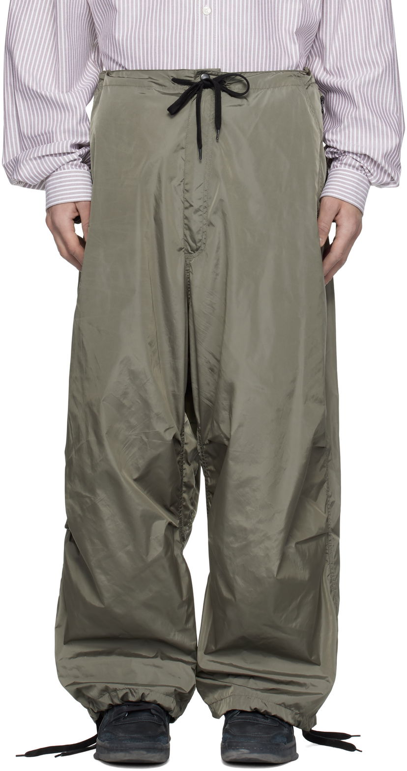 Housut HED MAYNER Satin Track Pants Vihreä | RMCJ00GC99FAB0030900