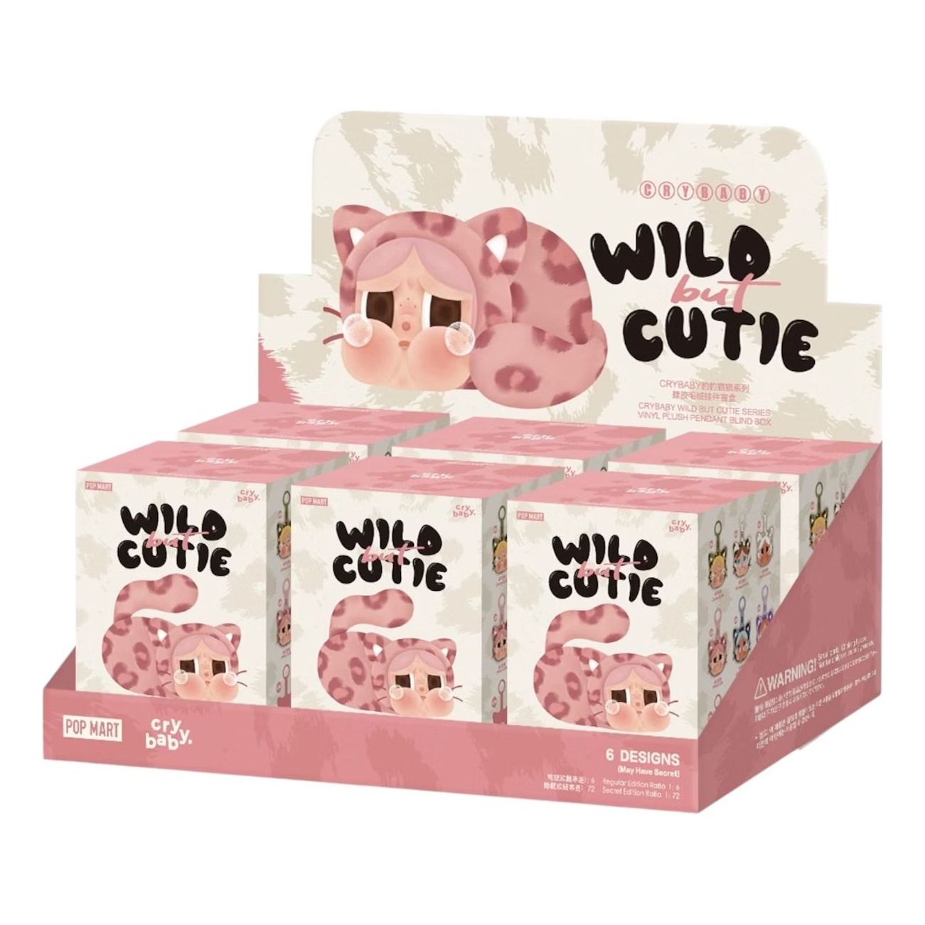 Keräilykelpoinen POP MART CryBaby Wild but Cutie Plush Pendant Blind Box Monivärinen | PPMT-2505-0012, 0