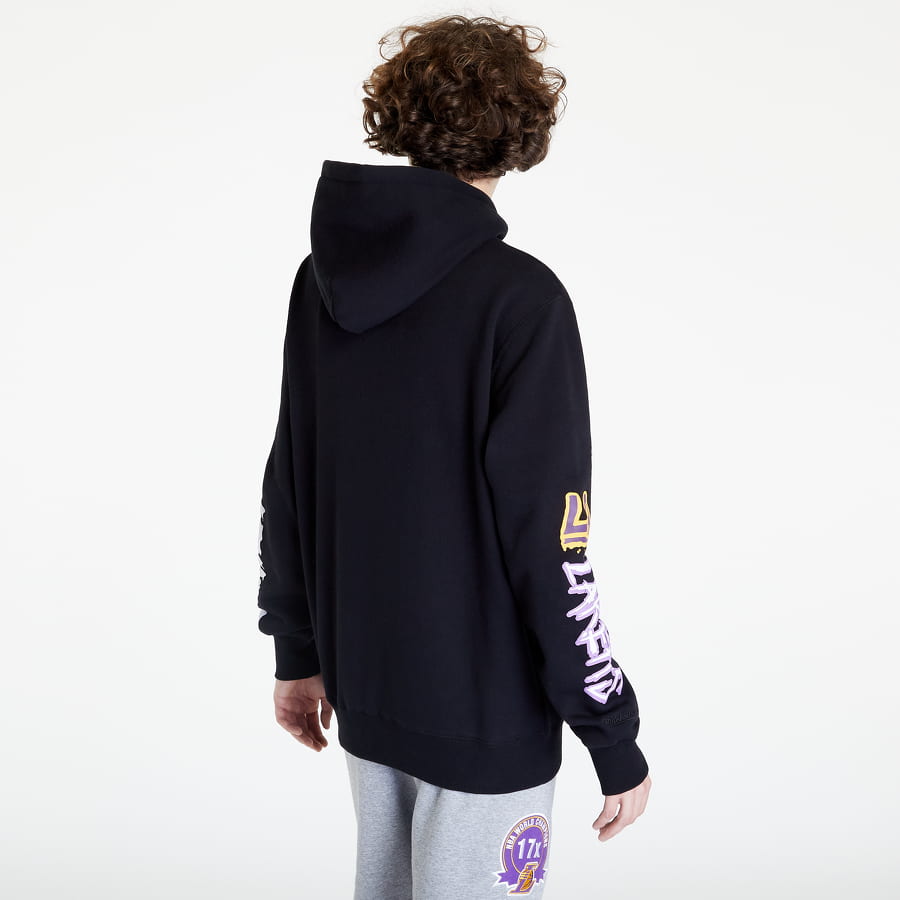 Huppari Mitchell & Ness Slap Sticker Hoodie Musta | FPHD4771-LALYYPPPBLCK, 1