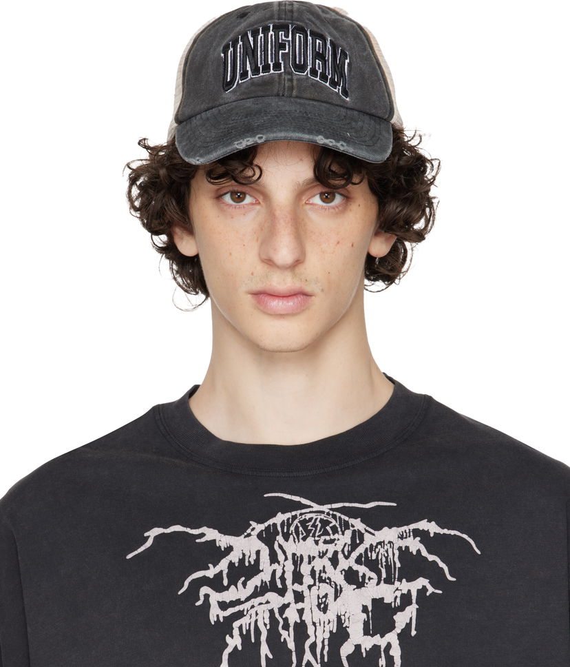 Korkki 032C 032c 'Lucky Strike' Trucker Hat Harmaa | S25-UAW-3102-050