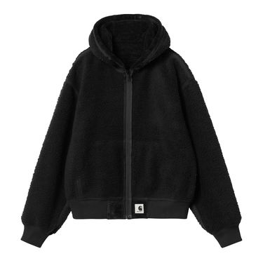 Huppari Carhartt WIP Active Fleece Zip-Up Hoodie Musta | I033905_8, 5
