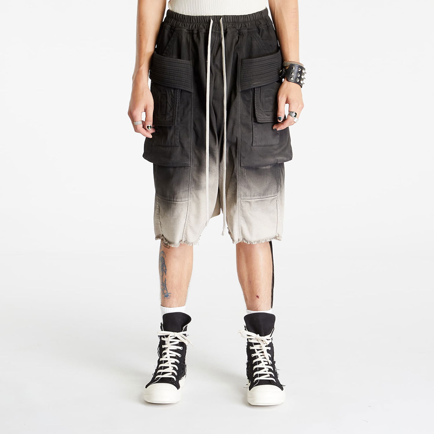Shortsit Rick Owens Creatch Cargo Pods Shorts Harmaa | DU02C5382 SBEDE 19D, 0