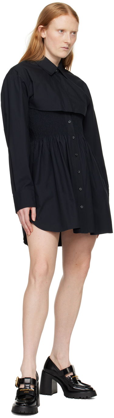 Mekko Alexander Wang Smocked Minidress Musta | 4WC2246263, 3