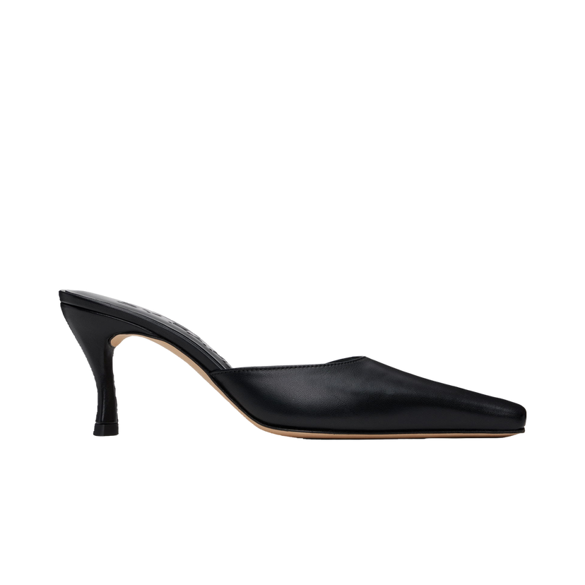 Tennarit ja kengät BY FAR Selene Leather Mules Musta | MWFHC018CL013BK001PL