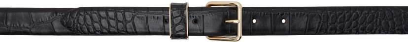 Vyöt A.P.C. Anastasia Barbieri Edition Elsa Croc-Embossed Leather Belt Musta | PXBLJ-F65217