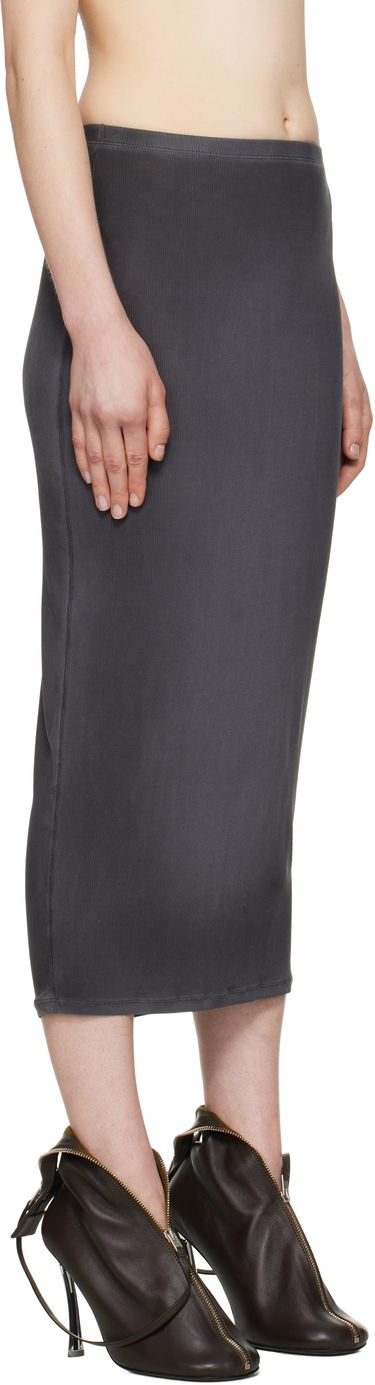 Hame Acne Studios Acne Studios Midi Ribbed Skirt Harmaa | AF0505-, 1
