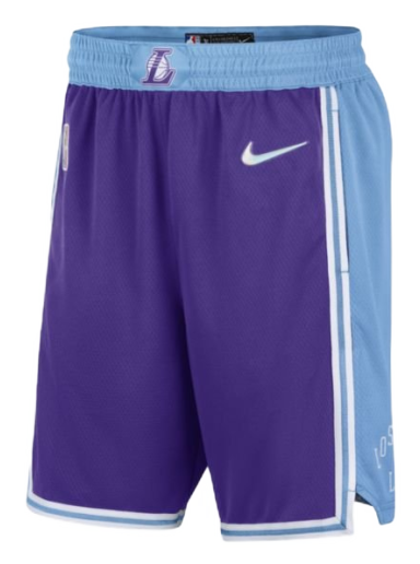 Shortsit Nike Los Angeles Lakers City Edition Dri-FIT NBA Shorts Violetti | DB4138-504