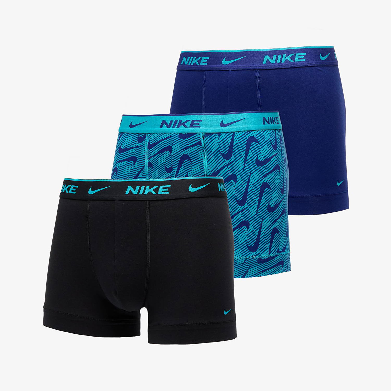 Nyrkkeilijät Nike Dri-FIT Trunk 3-Pack Multicolor Monivärinen | 000PKE1008-ISZ, 0