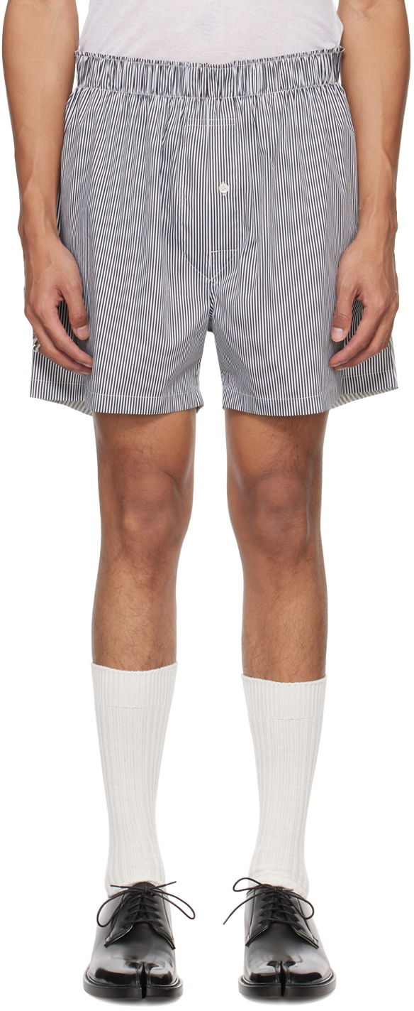 Shortsit Maison Margiela Striped Shorts Harmaa | S50MU0071 STZ130