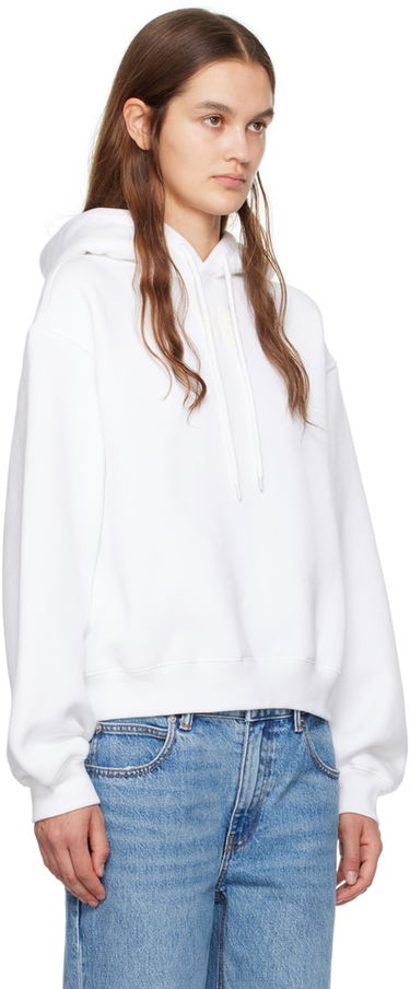 Huppari Alexander Wang Bonded Hoodie Valkoinen | 4CC3222069, 1
