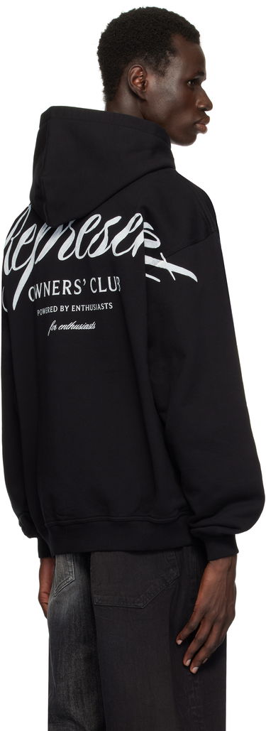 Huppari Represent Clo Owners Club Script Hoodie Musta | OCM41200.001, 4