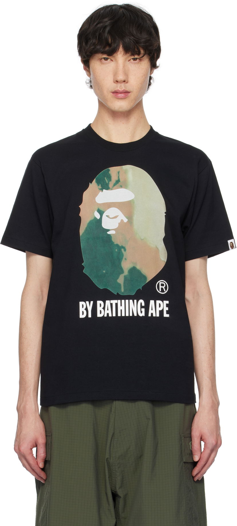 T-paita BAPE Tie Dye Graphic T-Shirt Musta | 001TEK801033M