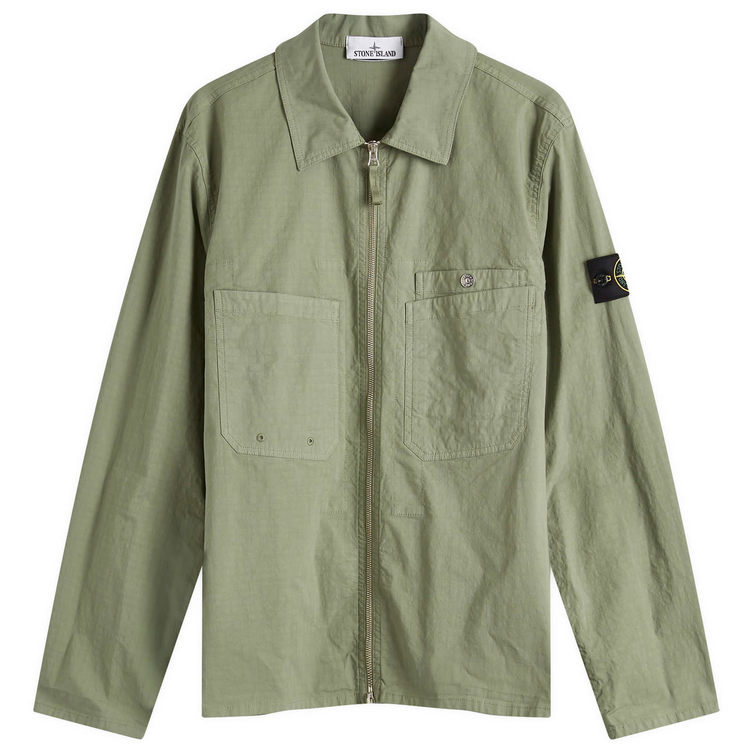 Paita Stone Island Mil-Spec Stretch Ripstop-TC Shirt Jacket, Size Large Vihreä | K1S151200012-V0059, 0