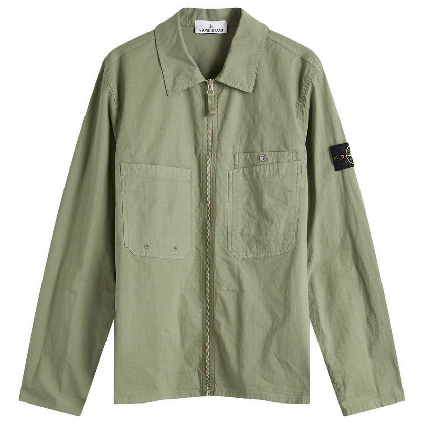 Paita Stone Island Mil-Spec Stretch Ripstop-TC Shirt Jacket, Size Large Vihreä | K1S151200012-V0059