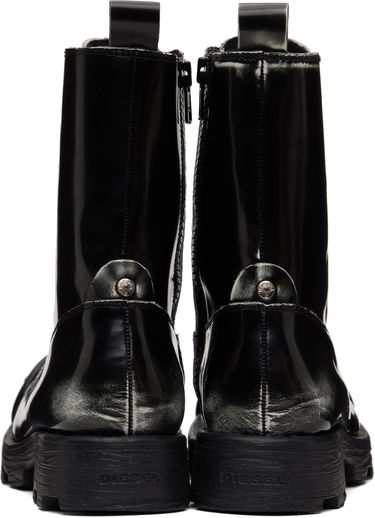 Tennarit ja kengät Diesel D-Hammer Bt D Lace-Up High-Top Boots with Shiny Finish and Rubber Toe Musta | Y03228-P8435-H1532, 1