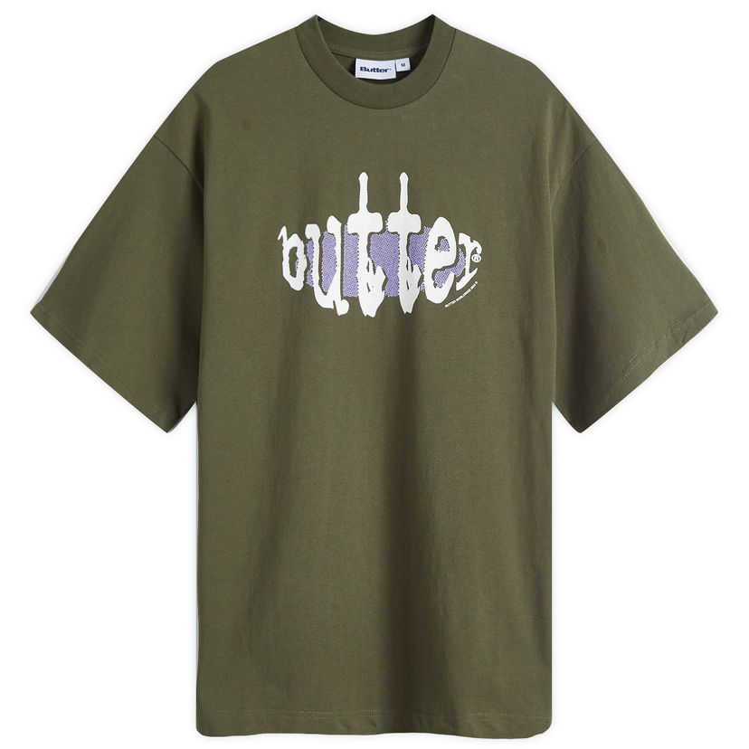 T-paita Butter Goods Frenzy Graphic T-Shirt Vihreä | BGQ4240009-ARM