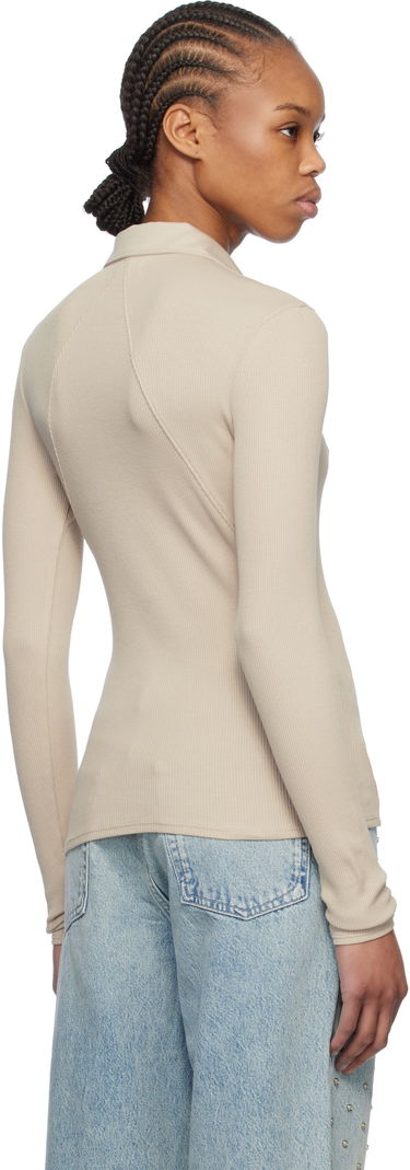 Poolopaita rag & bone rag & bone Essential Rib Button Polo Beige | WCC24HP021CA21, 2