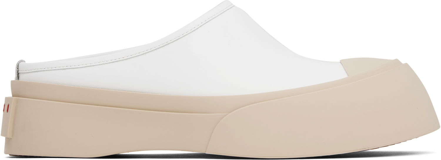 Vaatteet Marni Marni Pablo Sabot Slip-On Loafers Valkoinen | SNZW018502 P7226, 0