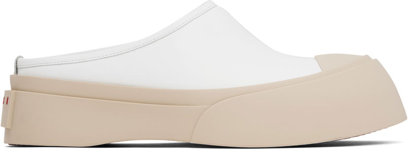 Vaatteet Marni Marni Pablo Sabot Slip-On Loafers Valkoinen | SNZW018502 P7226
