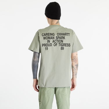 T-paita Carhartt WIP Fold-In Short Sleeve Tee UNISEX Yucca Vihreä | I031781.1CTXX, 6