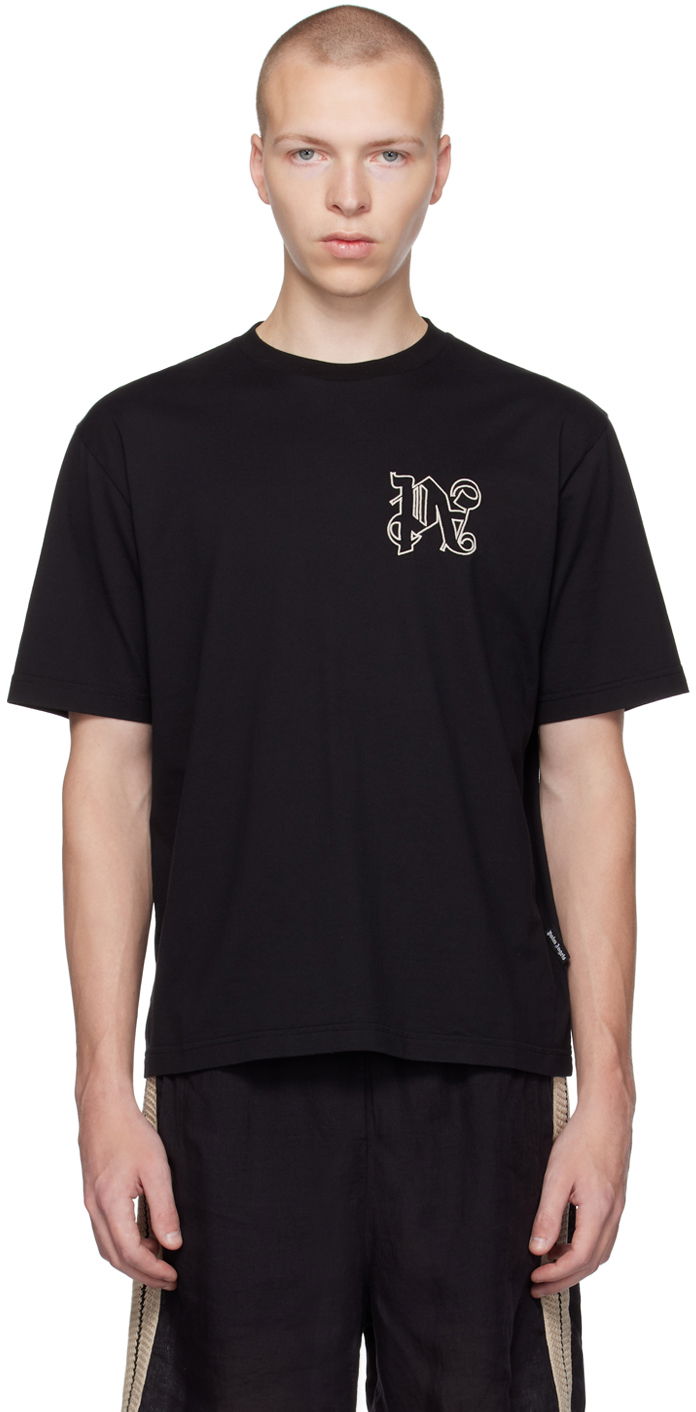 T-paita Palm Angels Black Monogram Musta | PMAA089E23JER0011003
