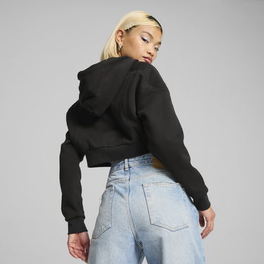 Huppari Puma The Fast Race Cropped Hoodie Musta | 626650_01, 3