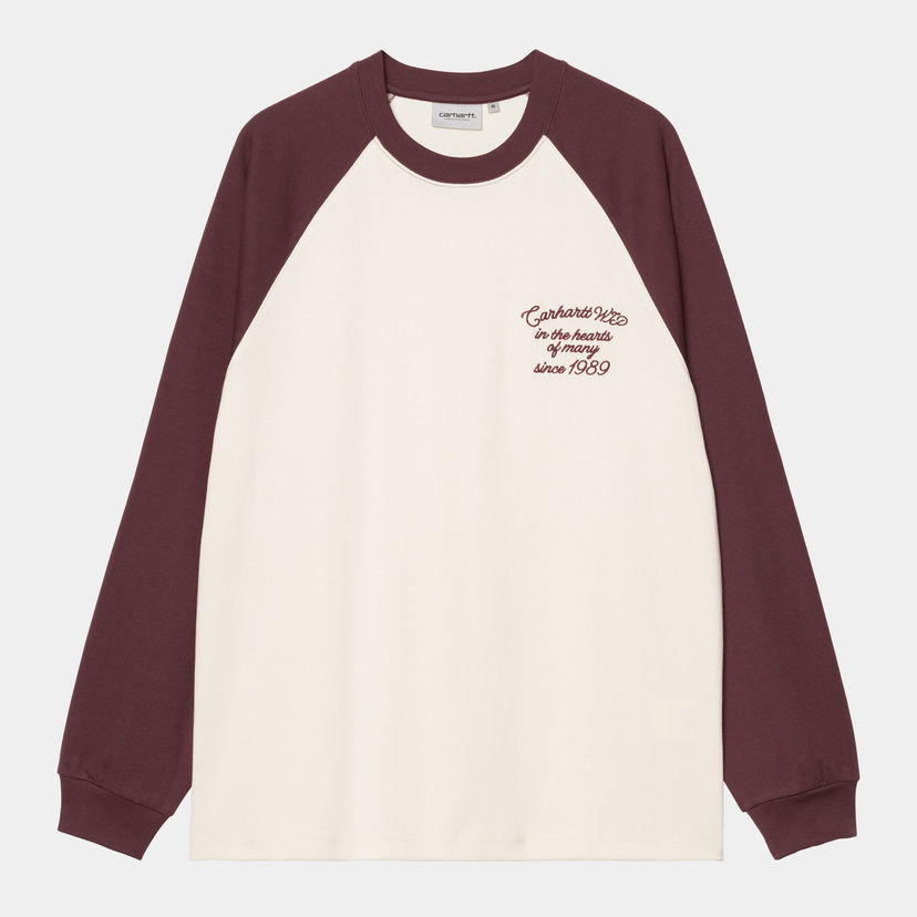 T-paita Carhartt WIP Carhartt WIP Alston Long Sleeve T-Shirt Valkoinen | I035444_18