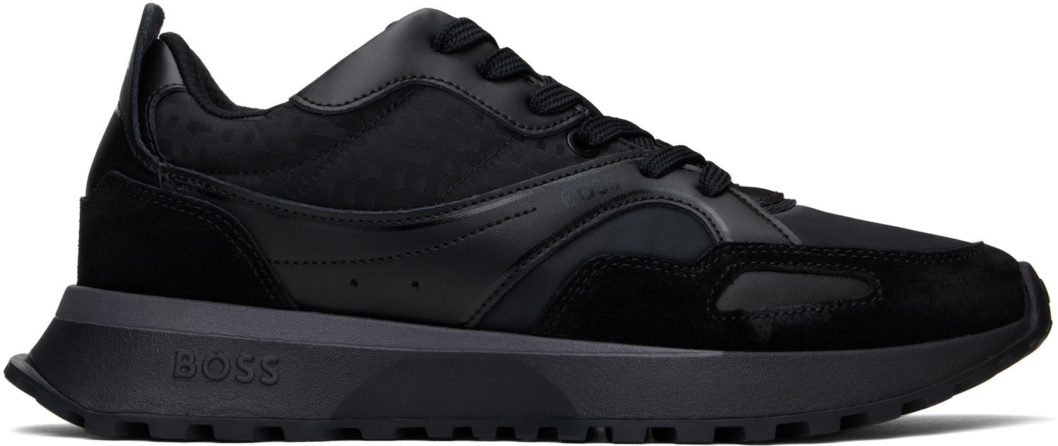 Tennarit ja kengät BOSS BOSS Mixed-Material Mesh & Leather Musta | 50536496, 0