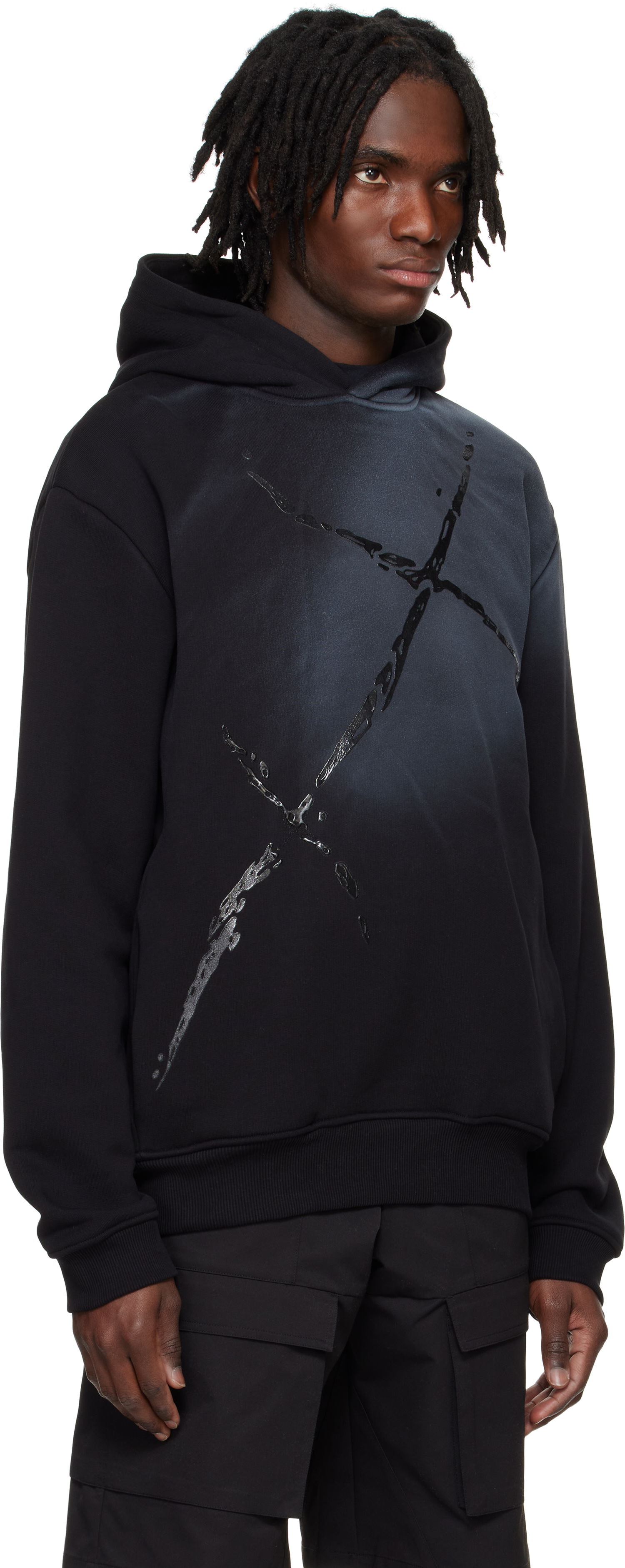 Huppari HELIOT EMIL HELIOT EMIL Fluxus Hoodie Musta | PRESS25_M_08_072_BLK01, 1
