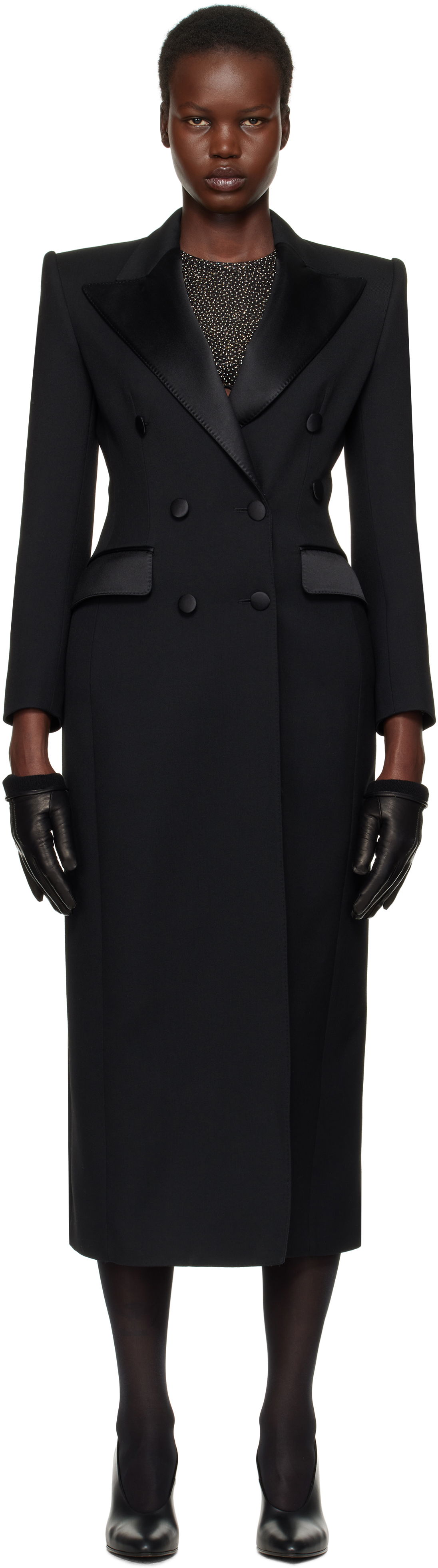 Trenssitakki Dolce & Gabbana Dolce&Gabbana Double-Breasted Tuxedo Coat Musta | F0W2FT FU272, 0