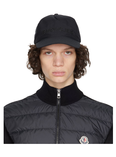 Korkki Moncler Grenoble Logo Baseball Cap Musta | I10973B0000154AL5